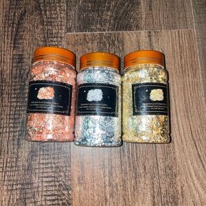 Imitation Leaf Schabin Flakes Set of 3
